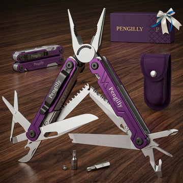 Pengilly Landscapes 18-in-1 Folding Multi-Tool Pliers with Sheath, Green PL-HT-001-