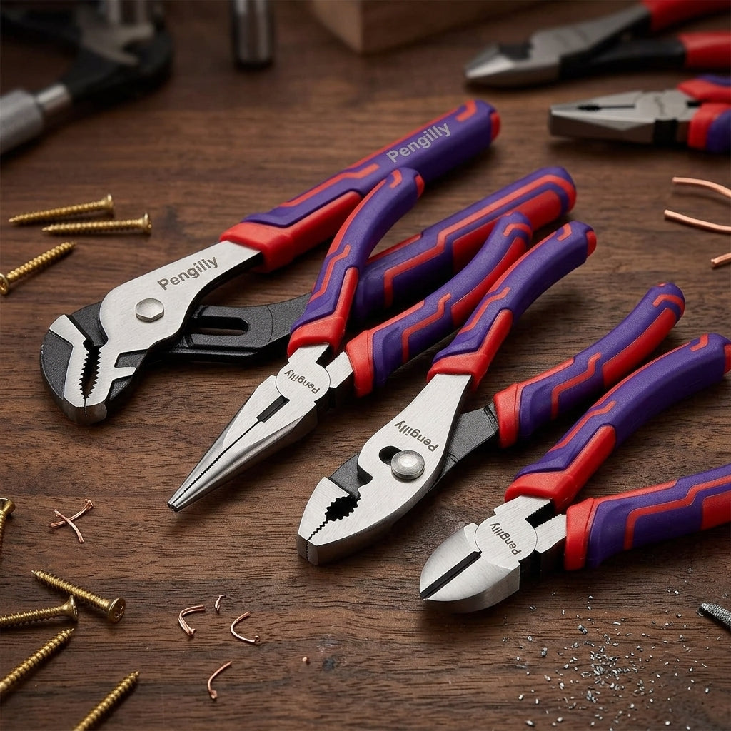 Pengilly Landscapes 4-Piece Cr-V Pliers Set PL-PL-003-1