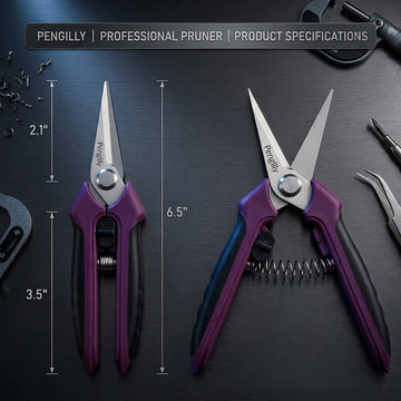 Pengilly Landscapes 6.5" Precision Snips with Sheaths, 2-Pack PL-PR-005-1
