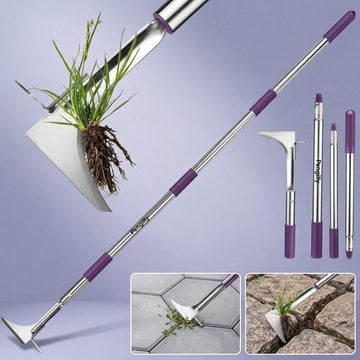 Pengilly Landscapes Telescopic Crack Weeder, 27-54" Stainless L-Blade PL-WP-002-1